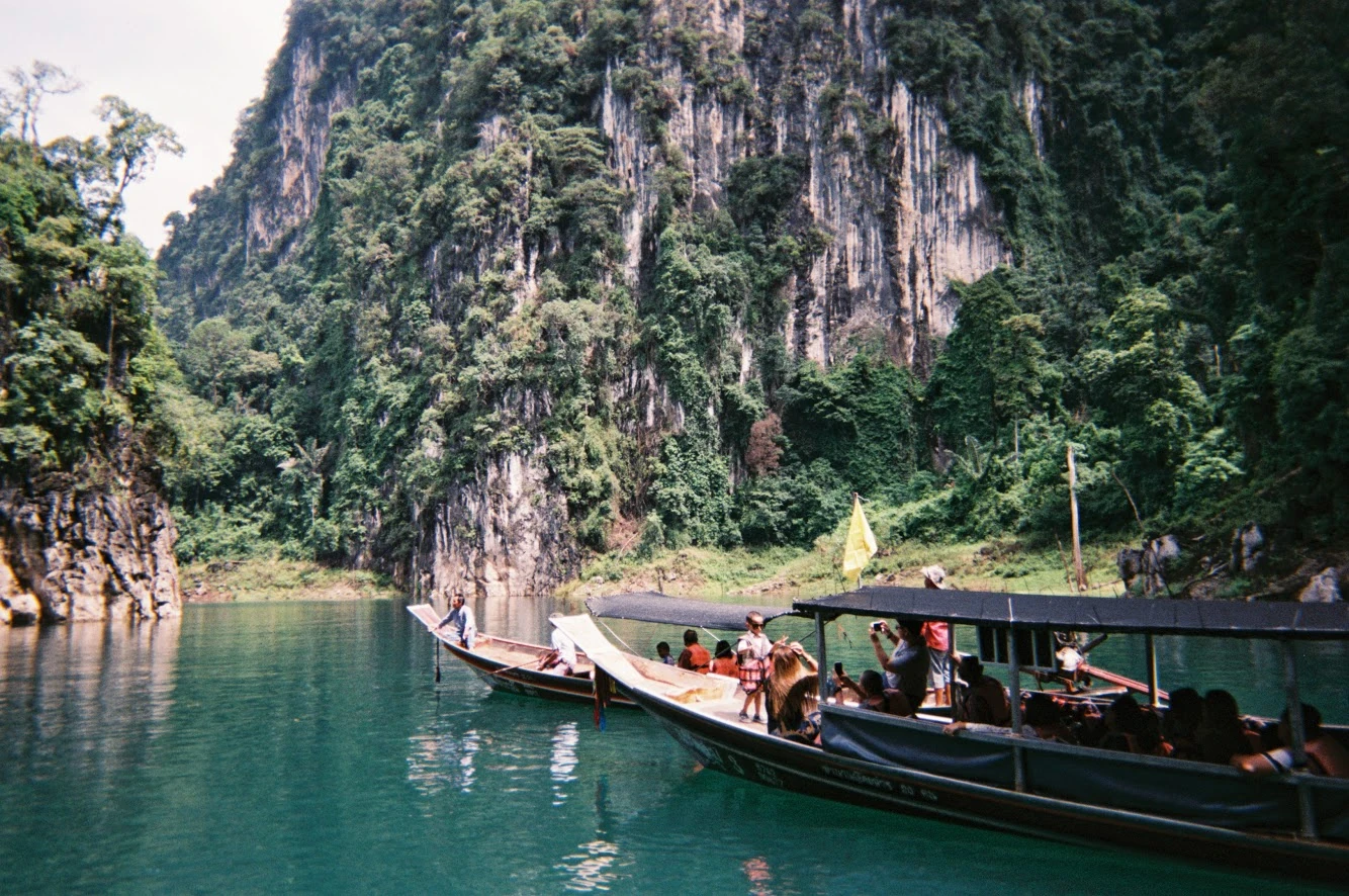 Limestone cliffs of Cheow Lan Lake