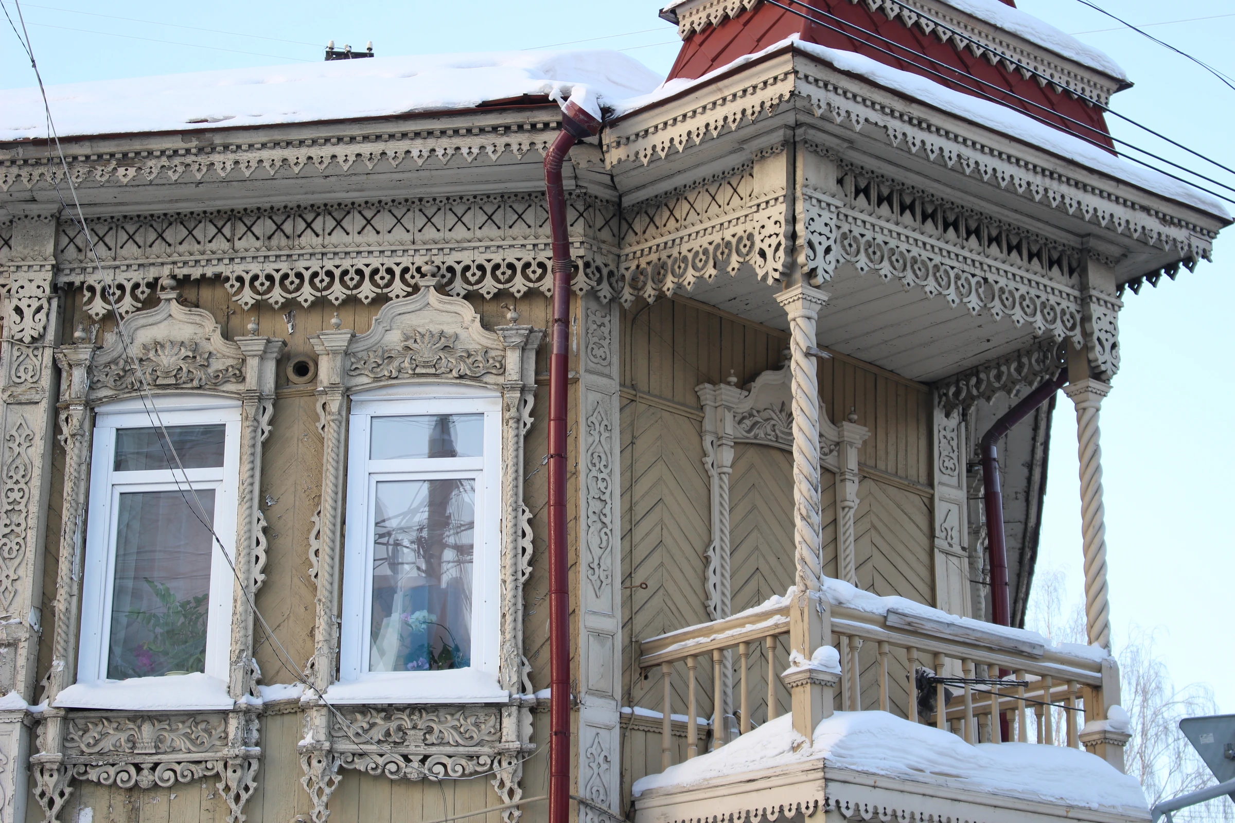 Wooden houses of Tomsk