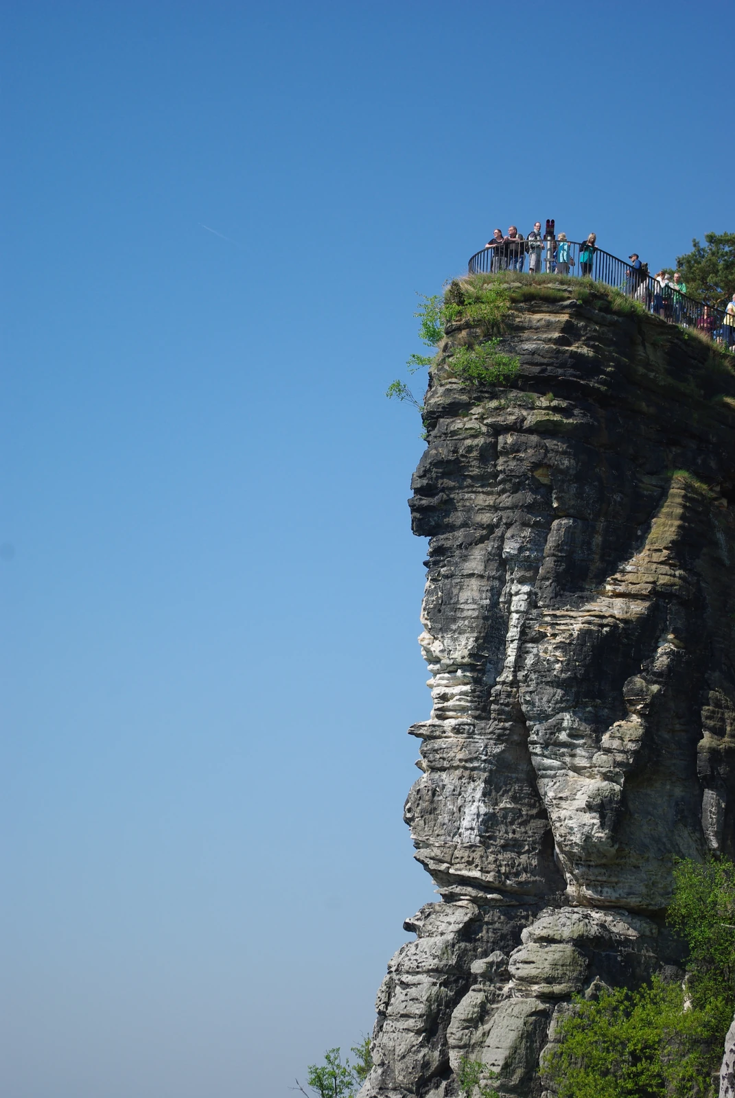 Pilares de arenisca de la Bastei