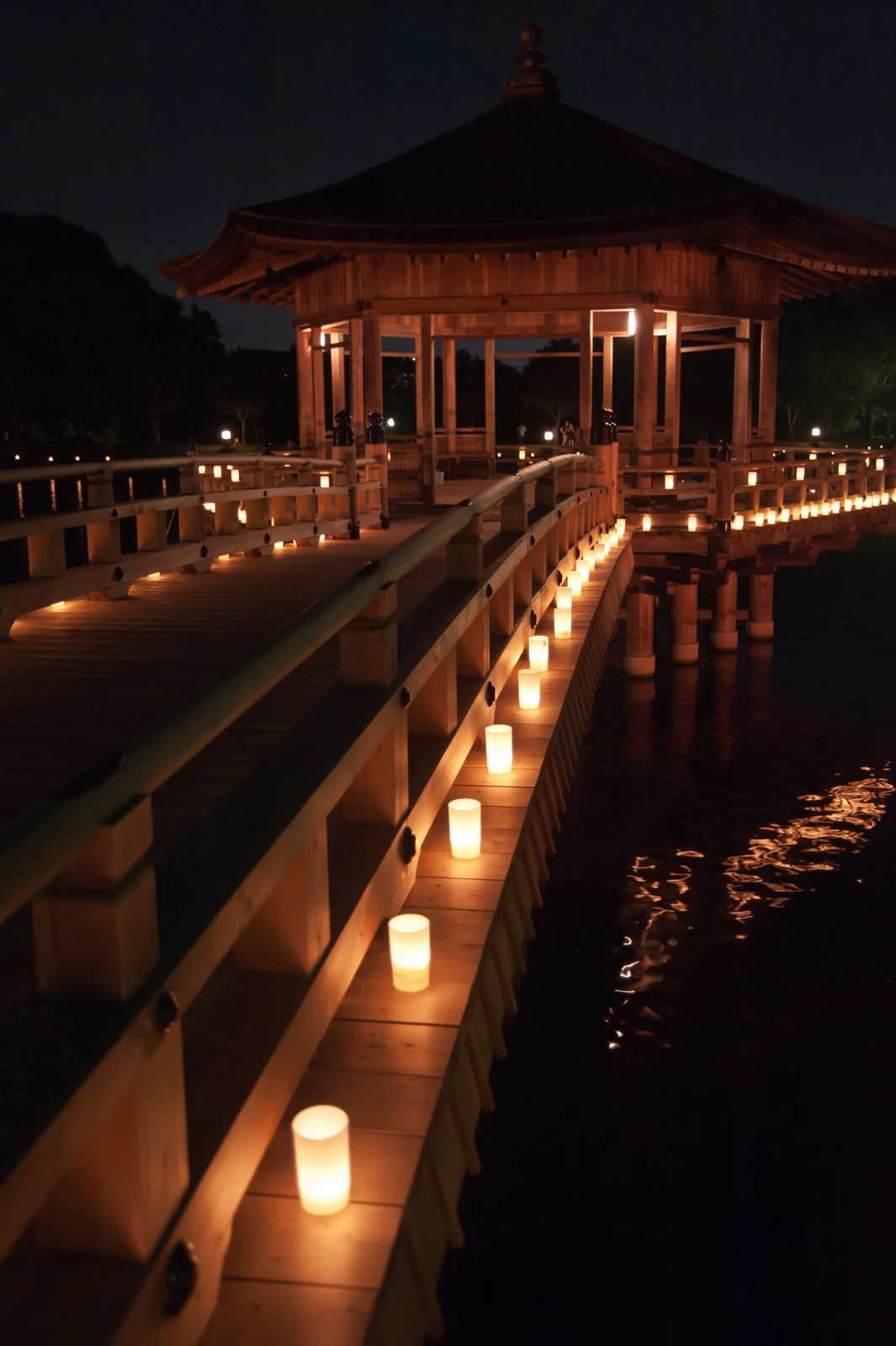 Nara illuminée pendant le festival Tōkae