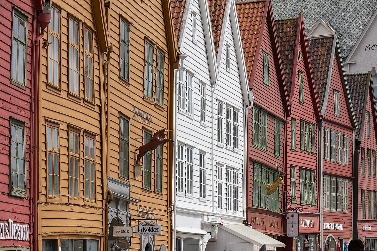 Les façades de Bryggen