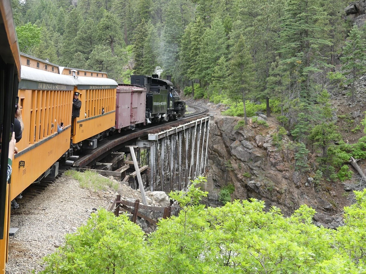 The train from Durango to Silverton