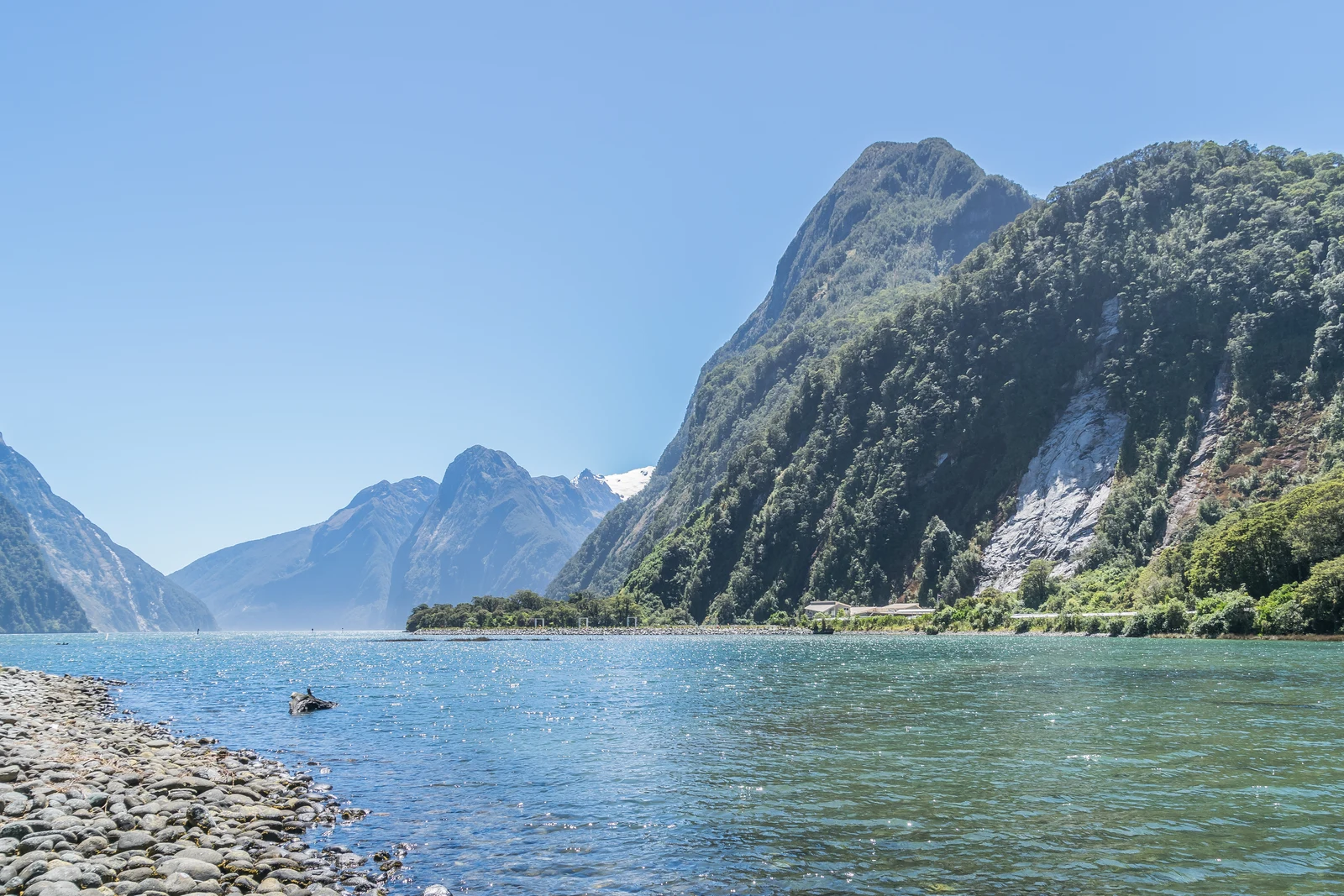 Milford Sound y el pico Mitre