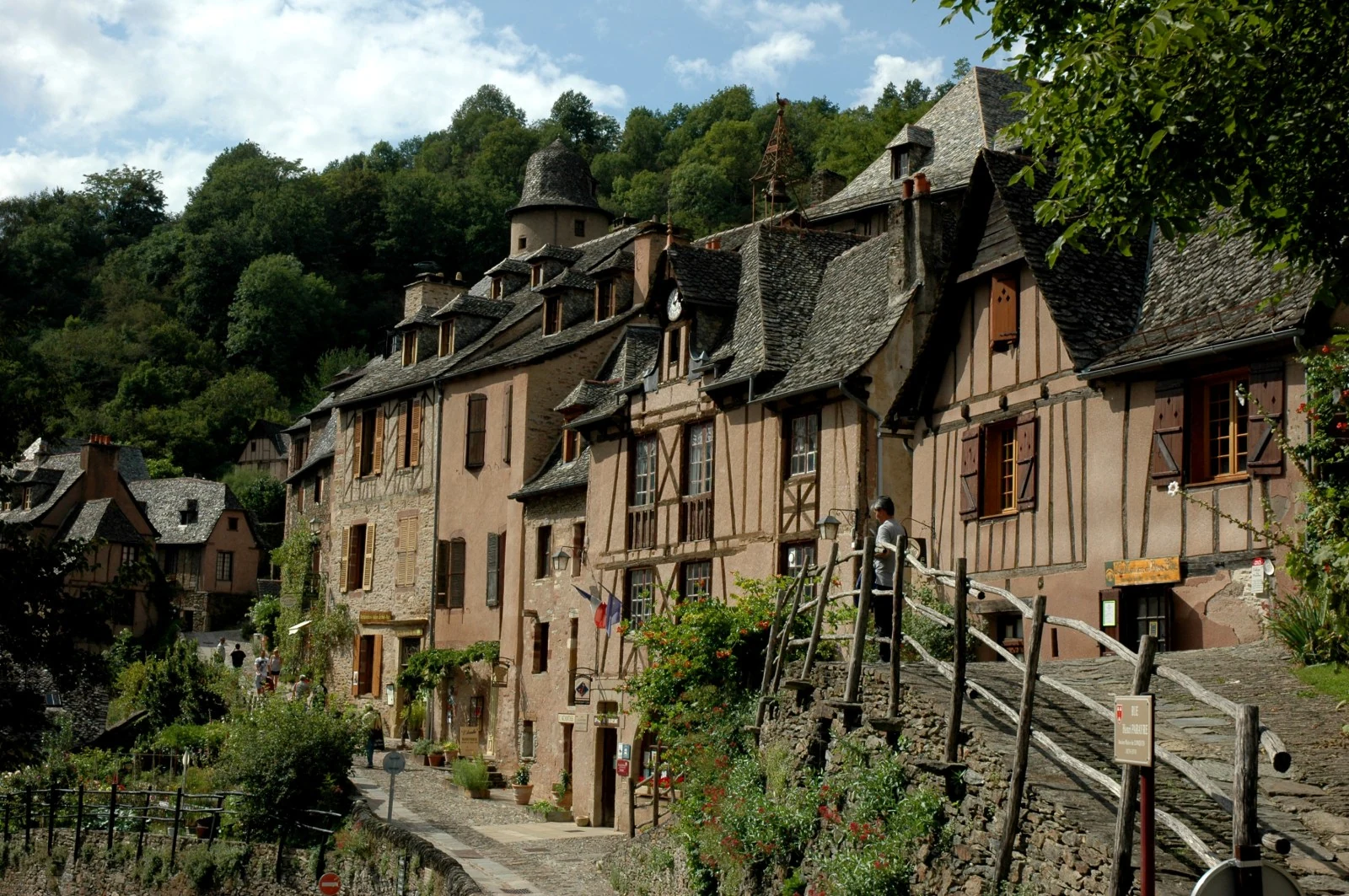 Las casas de piedra de Conques