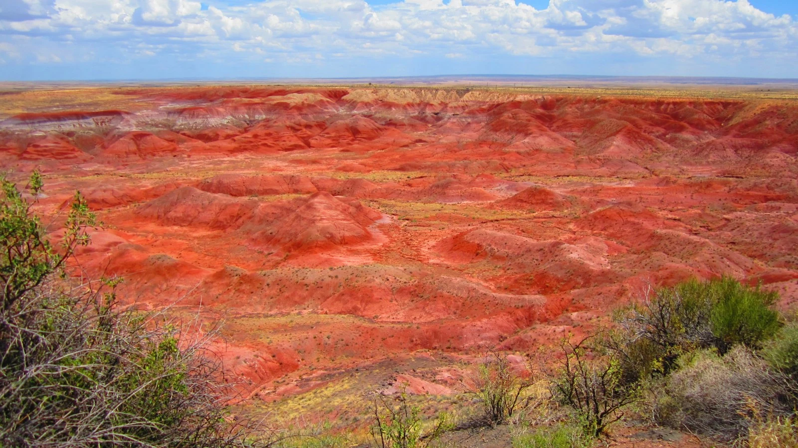 The rock formations of the Painted Desert